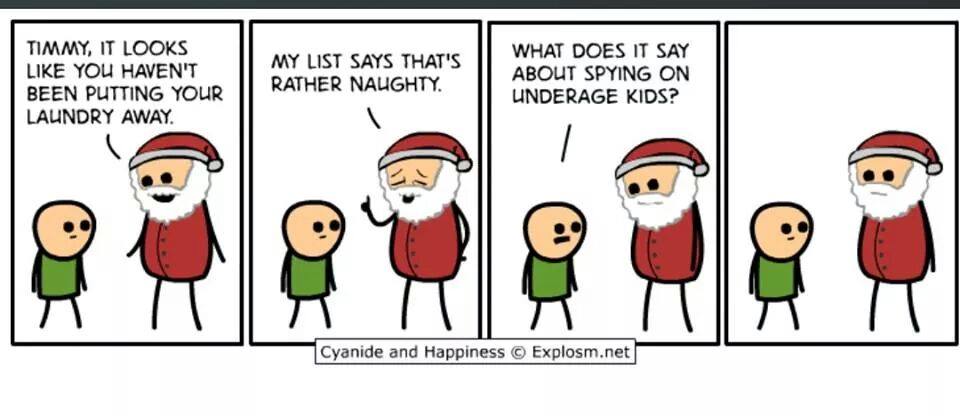 Santa just got caught!